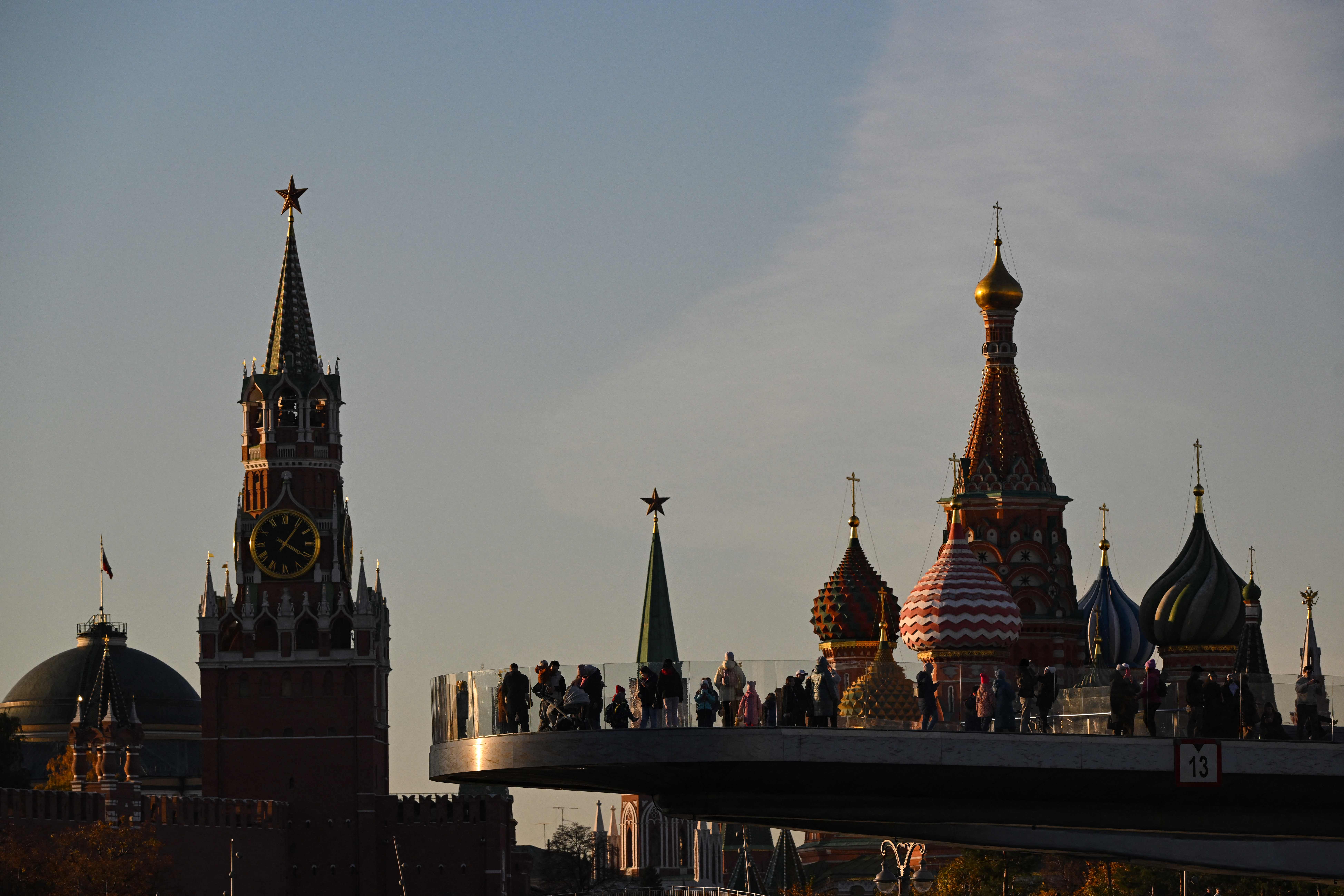 Istana Kremlin di Moskow, Rusia.