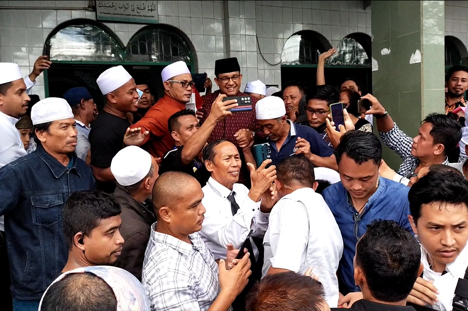 Anies Baswedan di Palu.