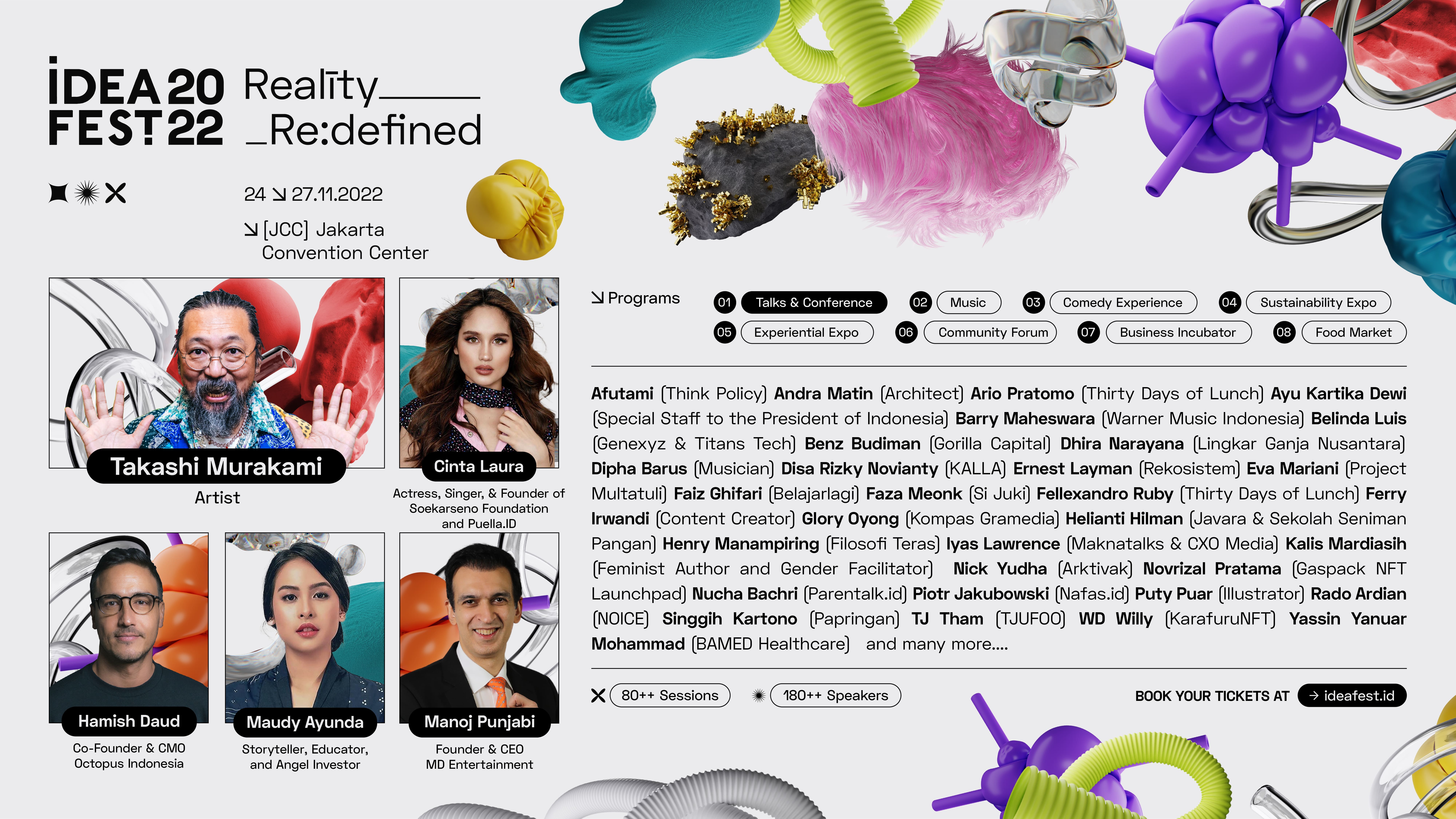 Seniman Jepang Takashi Murakami akan Ramaikan IdeaFest 2022