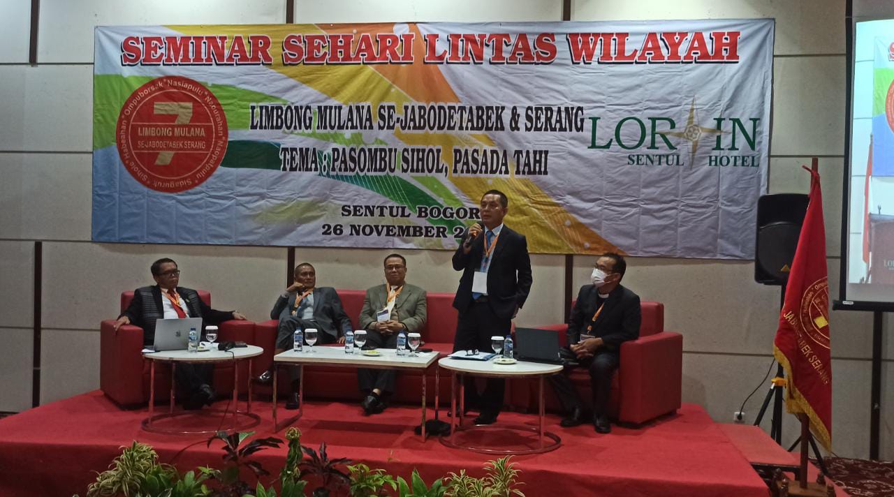Seminar Sehari Lintas Wilayah Limbong Mulana di Lorin Sentul Hotel, Bogor, Jawa Barat, Sabtu (26/11/2022). 