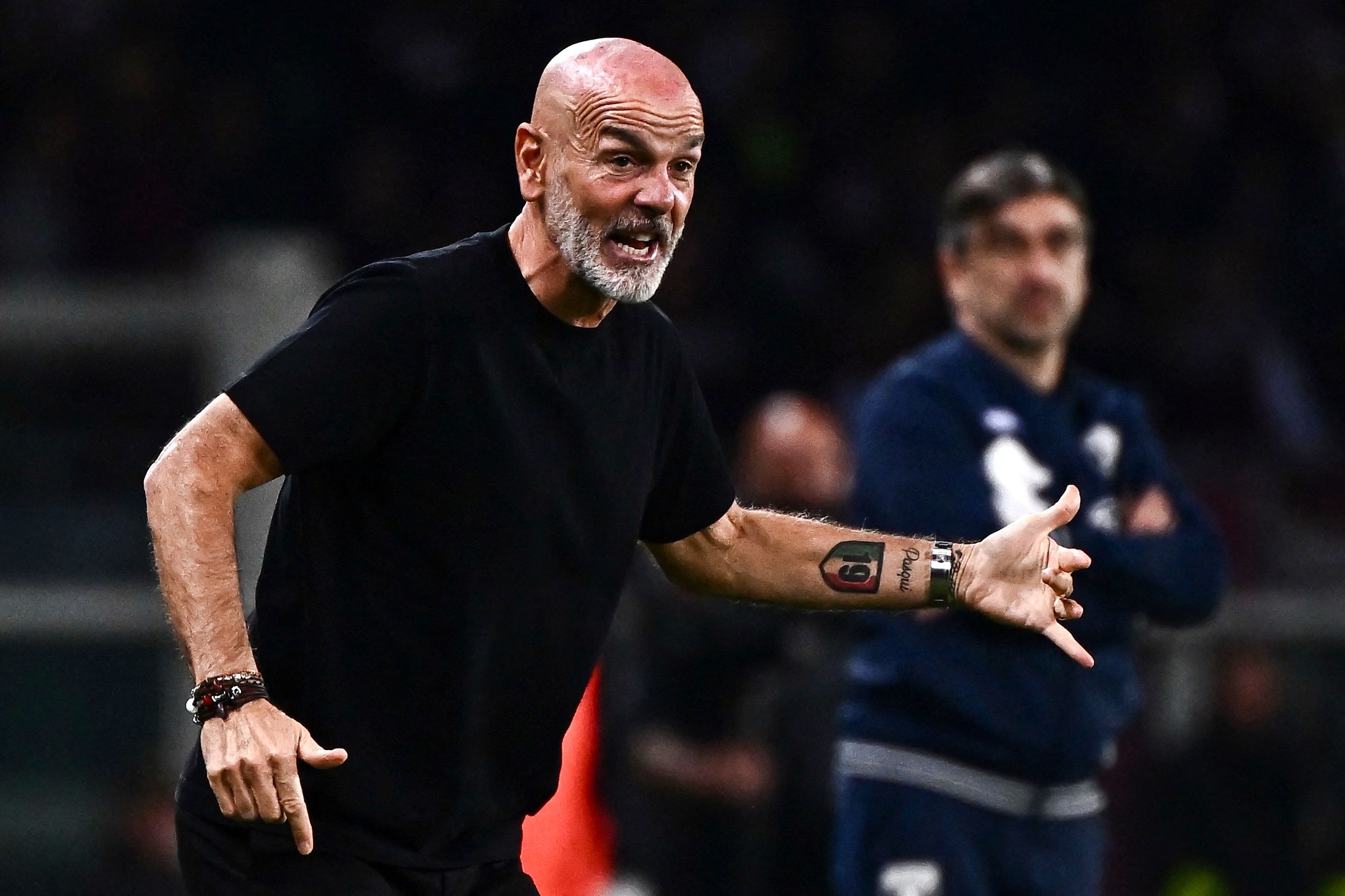 Pelatih AC Milan Stefano Pioli