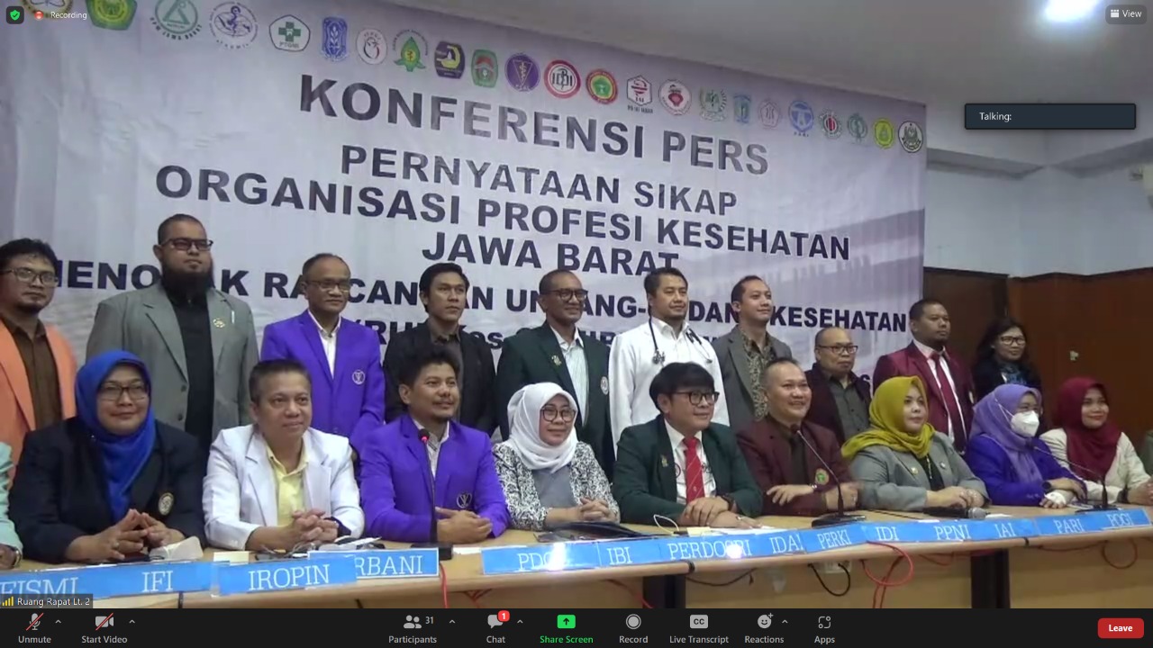 Perwakilan dari 24 organisasi profesi Jawa Barat