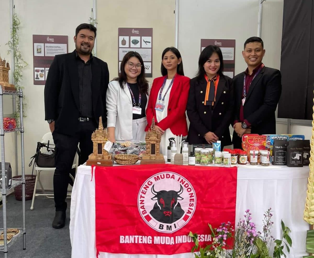 Stan DPP Banteng Muda Indonesia (BMI) di Forum B20 di Nusa Dua, Bali