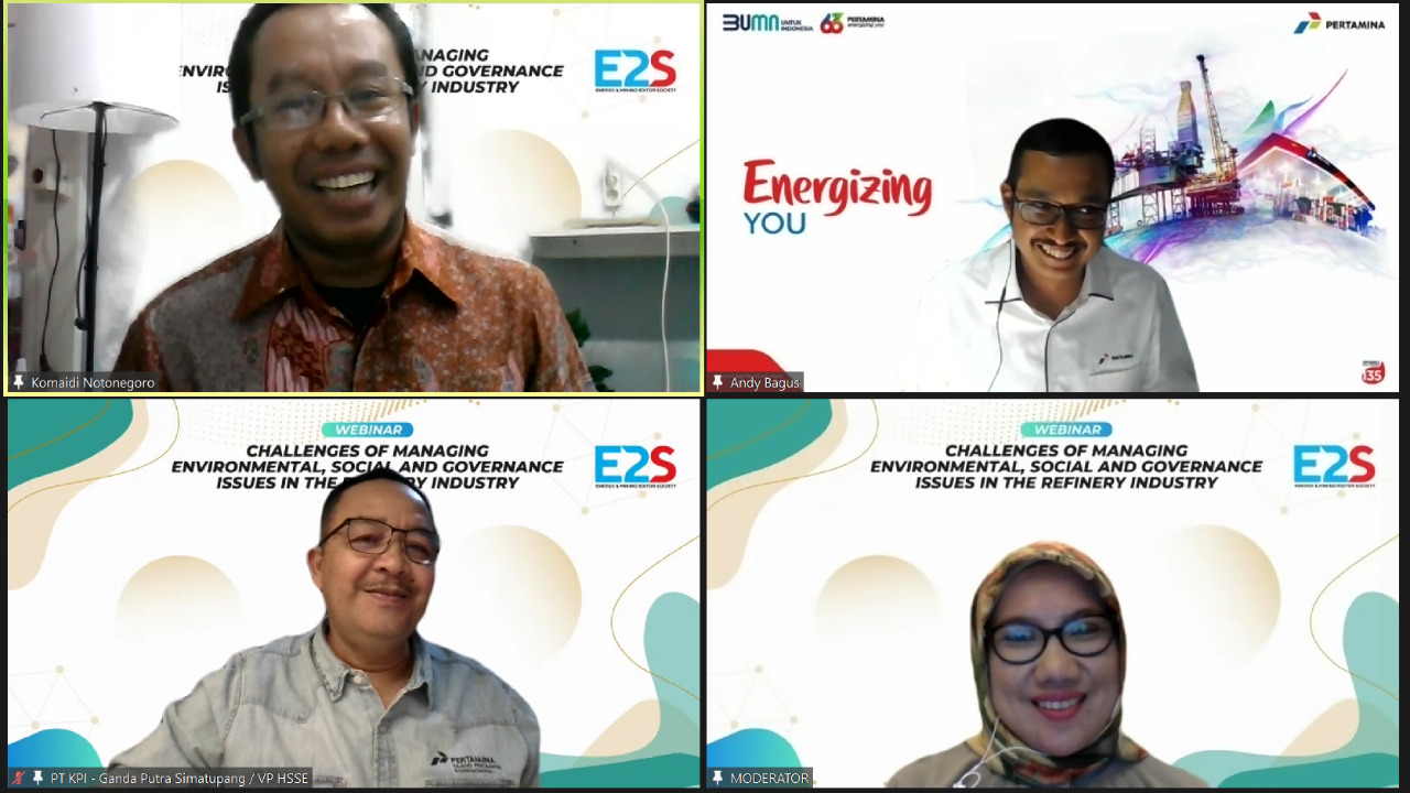 Webinar Tantangan Pengelolaan ESG di Refinary Industry