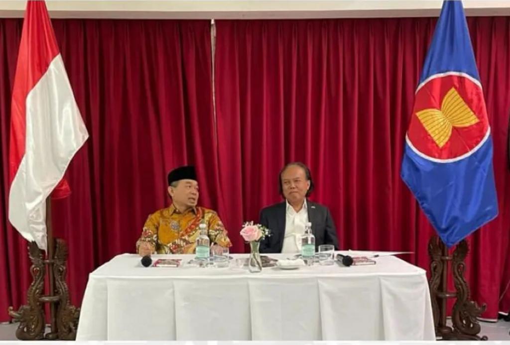 Dubes RI untuk Cile Muhammad Anshor menerima kunjungan delegasi GKSB DPR RI-Parlemen Cile yang dipimpin Jazuli Juwaini