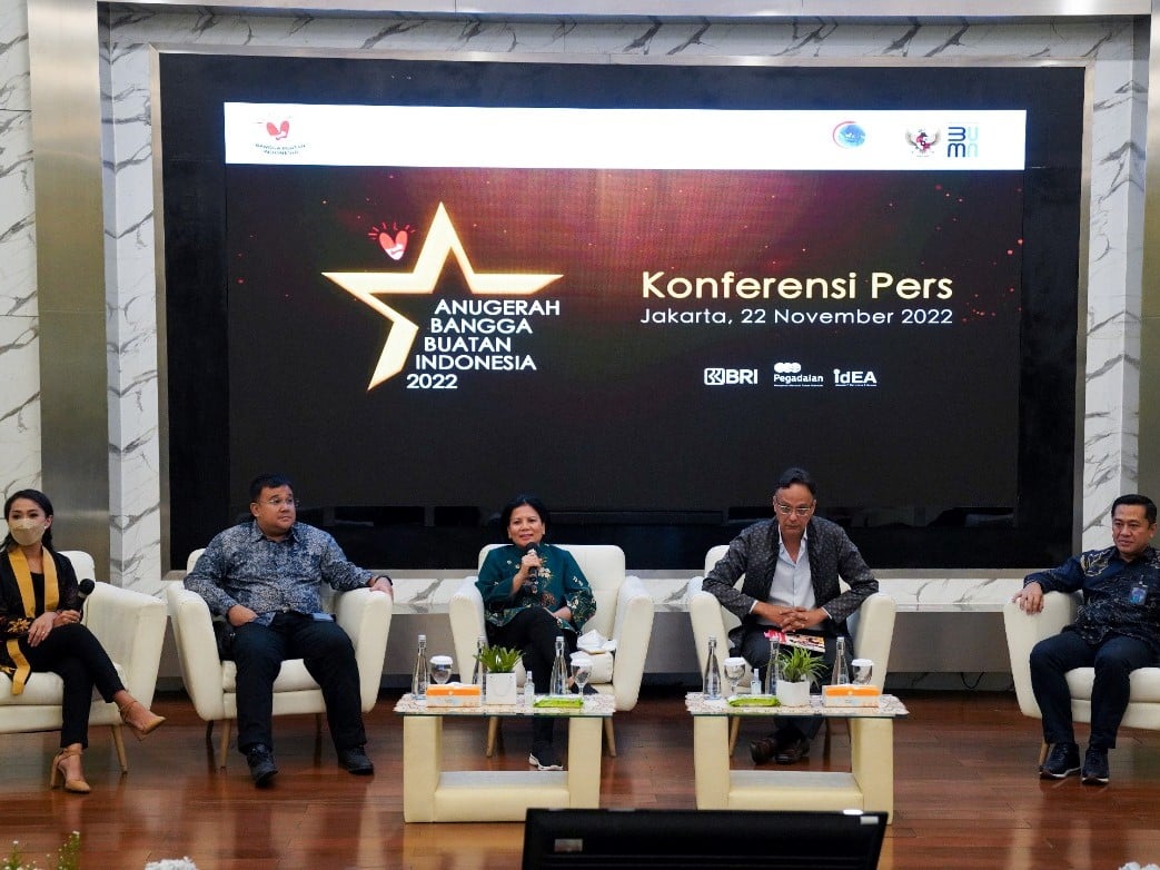 Konferensi pers Anugerah Bangga Buatan Indonesia 2022, Selasa (23/11).
