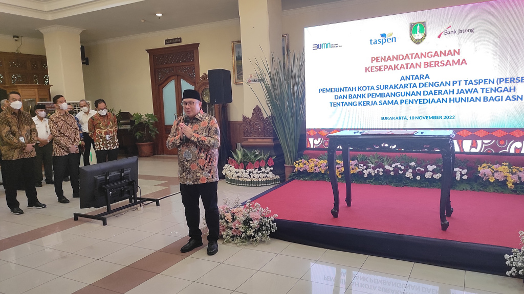 Pemkot Surakarta, PT Taspen dan PT Bank Jateng Gulirkan Program Rumah PNS tanpa Uang Muka