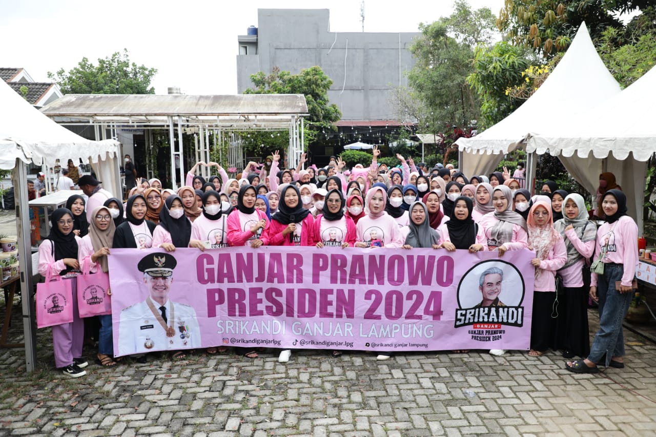 Relawan Srikandi Ganjar Provinsi Lampung menggelar bazar Usaha Mikro Kecil dan Menengah (UMKM) dengan mengusung tema 'Yummy Culinary Sensati