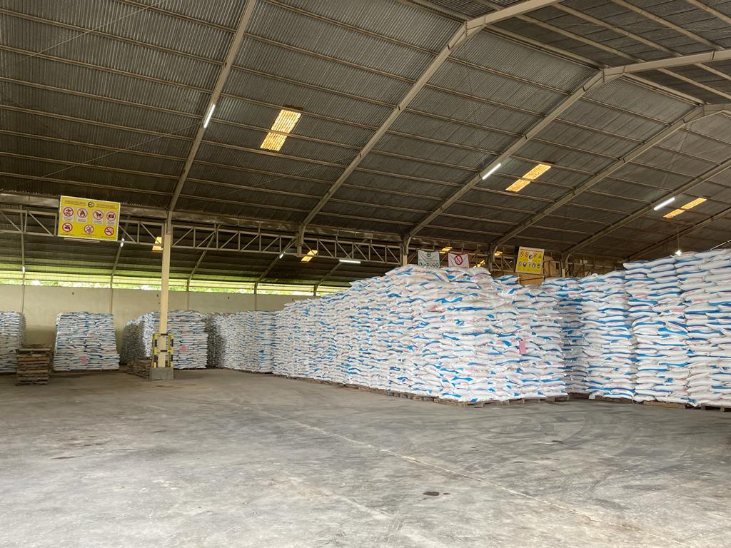 Gudang pupuk bersubsidi milik PT Pupuk Indonesia di Lampung