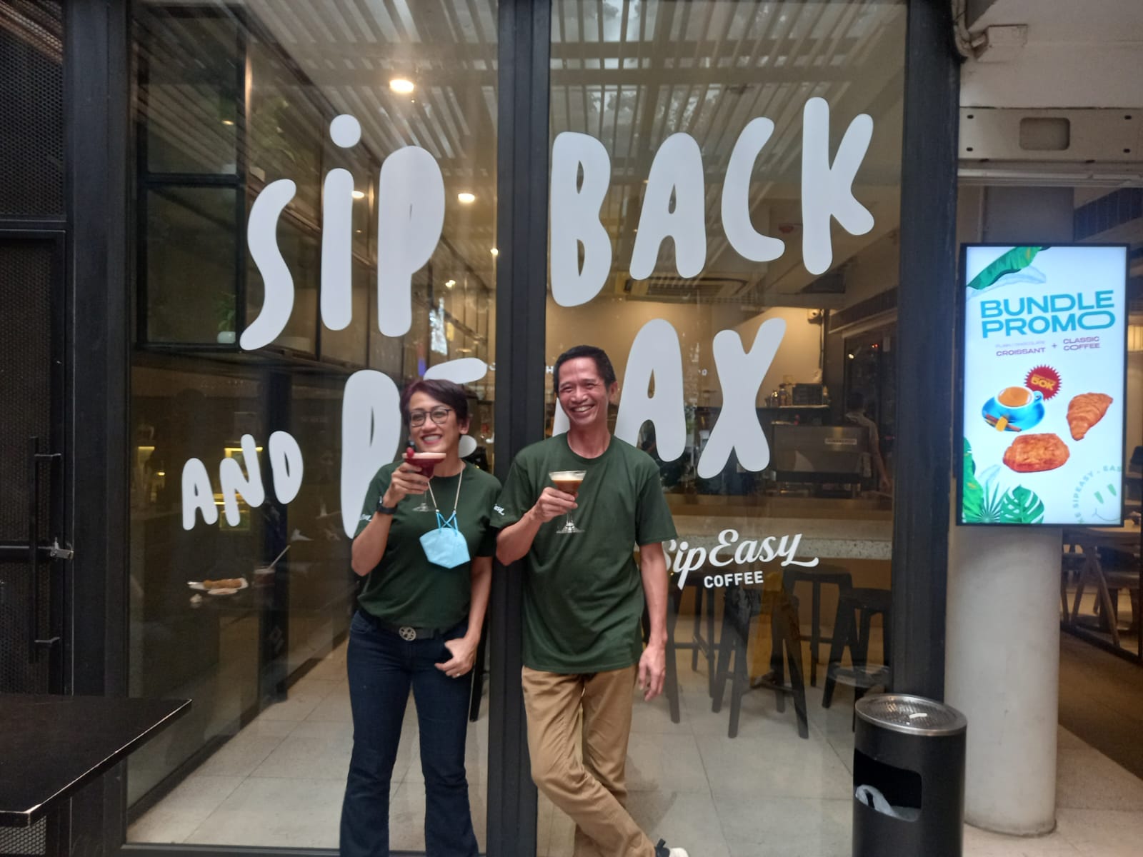 Rara Wilis, Co-Founder SipEasy Coffee dalam acara peluncuran di gerai SipEasy Coffee, Jakarta Selatan, Rabu (23/11).  