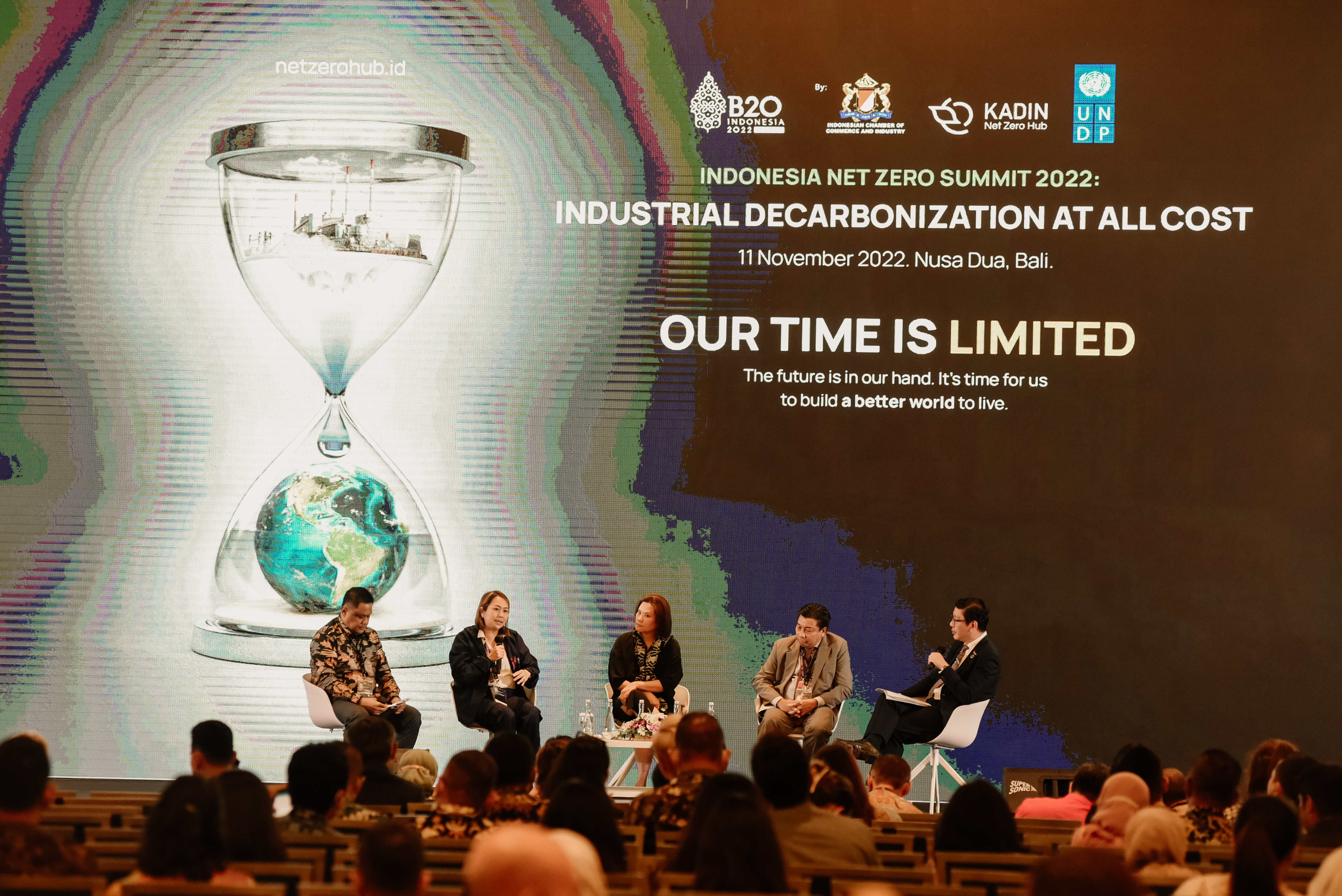 Indonesia Net Zero Summit 2022: Industrial Decarbonization At All Cost di Nusa Dua, Bali, Jumat (11/11). 