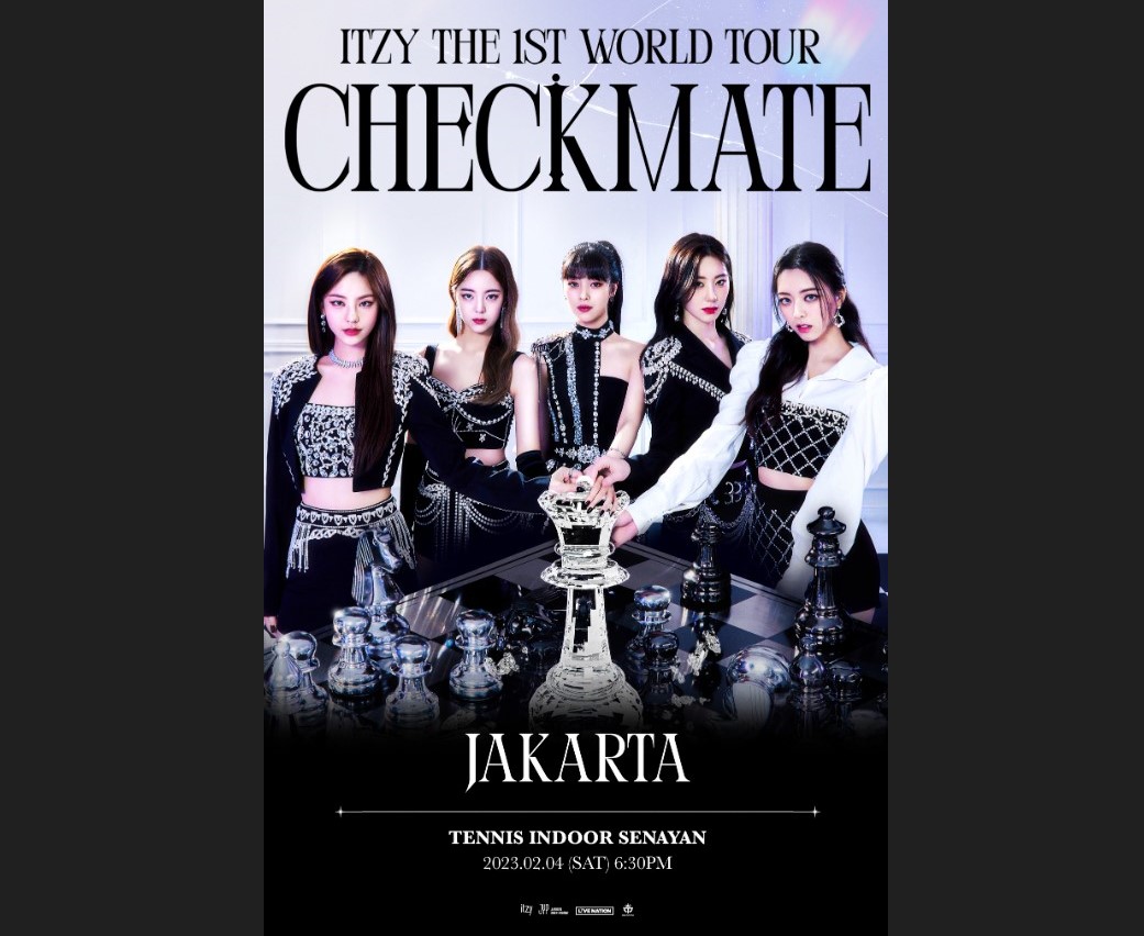 Poster pengumuman konser ITZY di Jakarta
