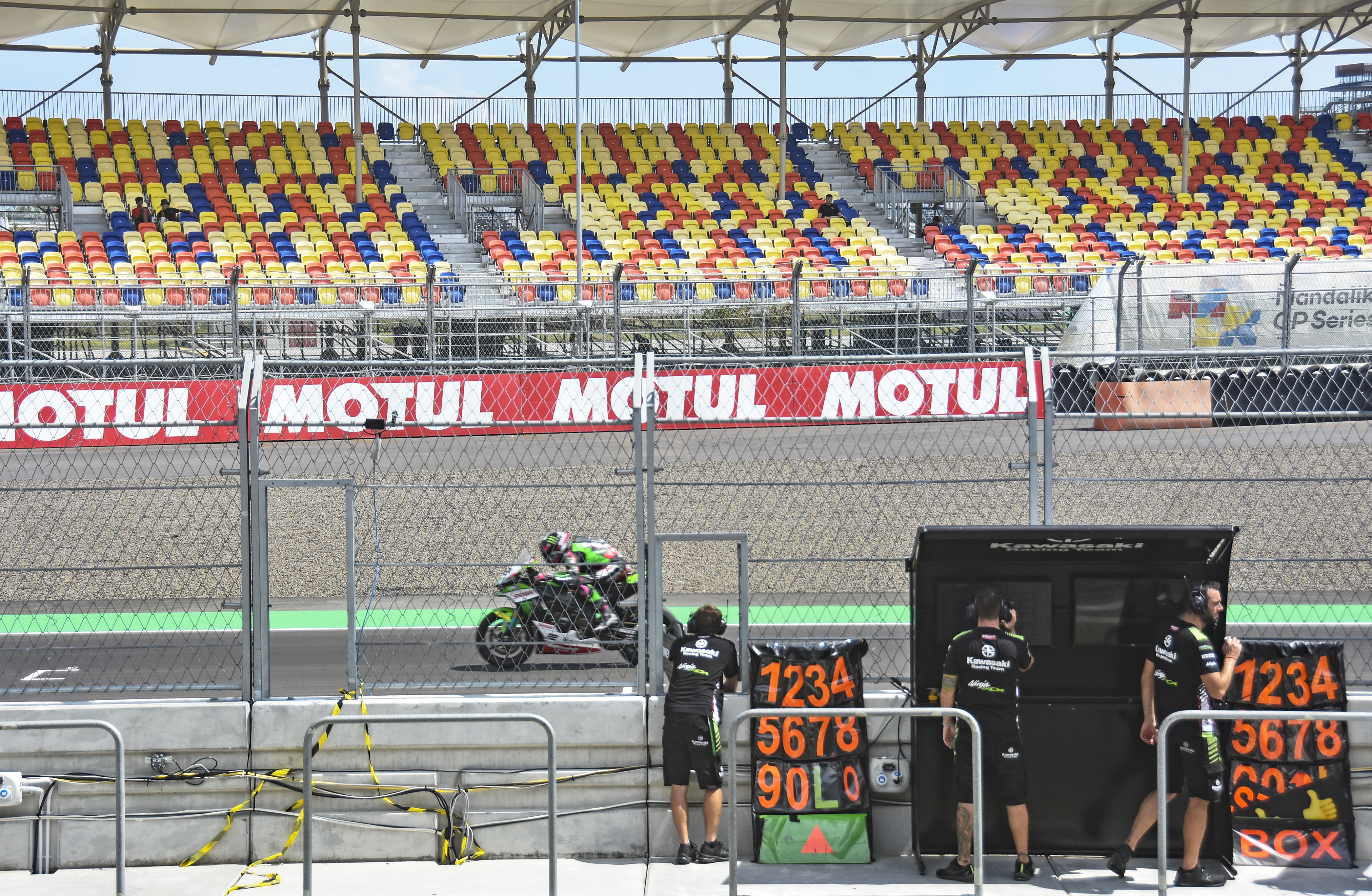 Ajang WSBK di Sirkuit Mandalika. Lombok, NTB.