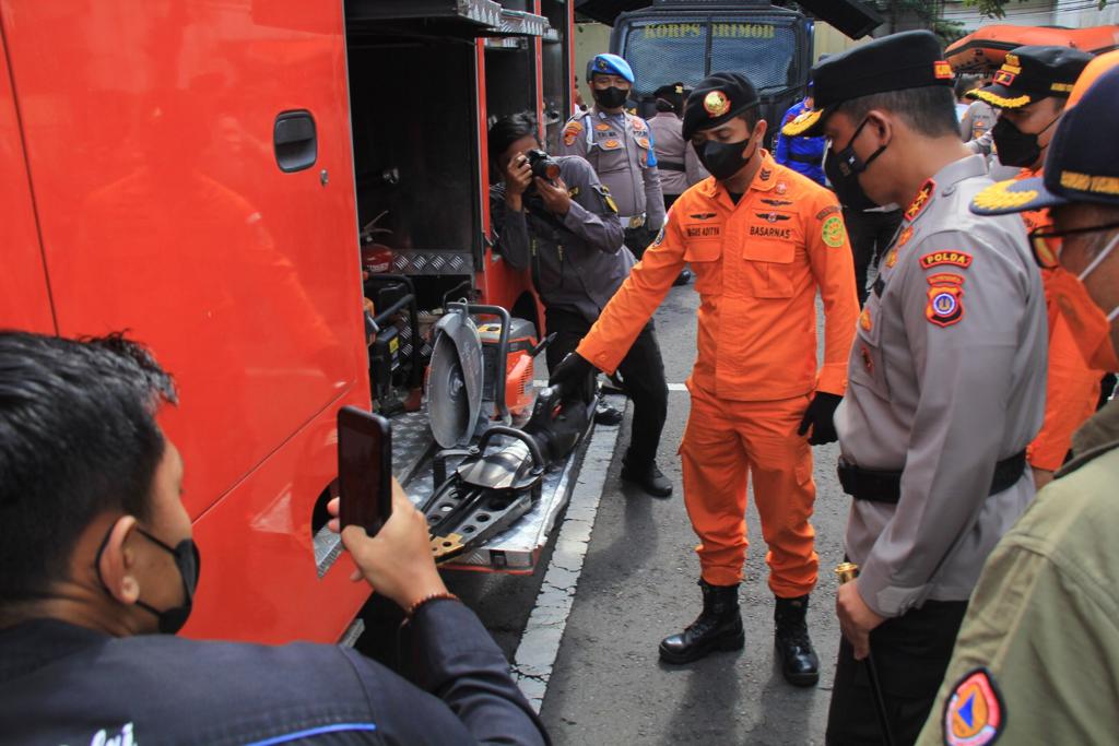 Kapolda DIY Irjen Suwondo Nainggolan mengecek kesiapan menghadapi bencana, beberapa waktu lalu.