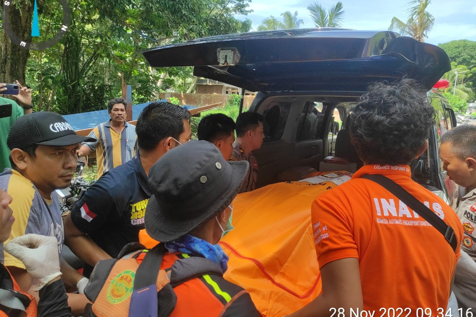 Jenazah Bripda Anam.