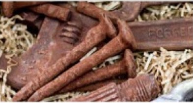 Salah satu contoh perubahan kimia, besi yang berkarat.