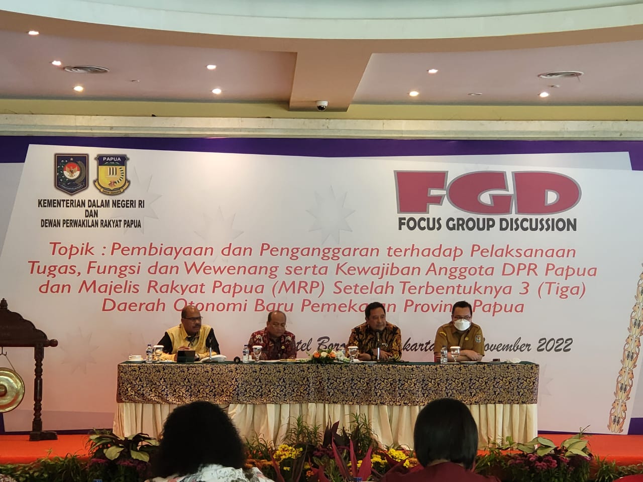 FGD DPR Papua dengan Kemendagri terkait APBD 2023