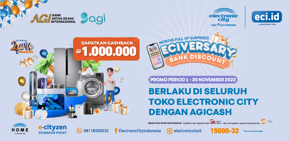 Khusus di bulan November, Electronic City memiliki program spesial yaitu konsumen berhak mendapatkan hadiah langsung
