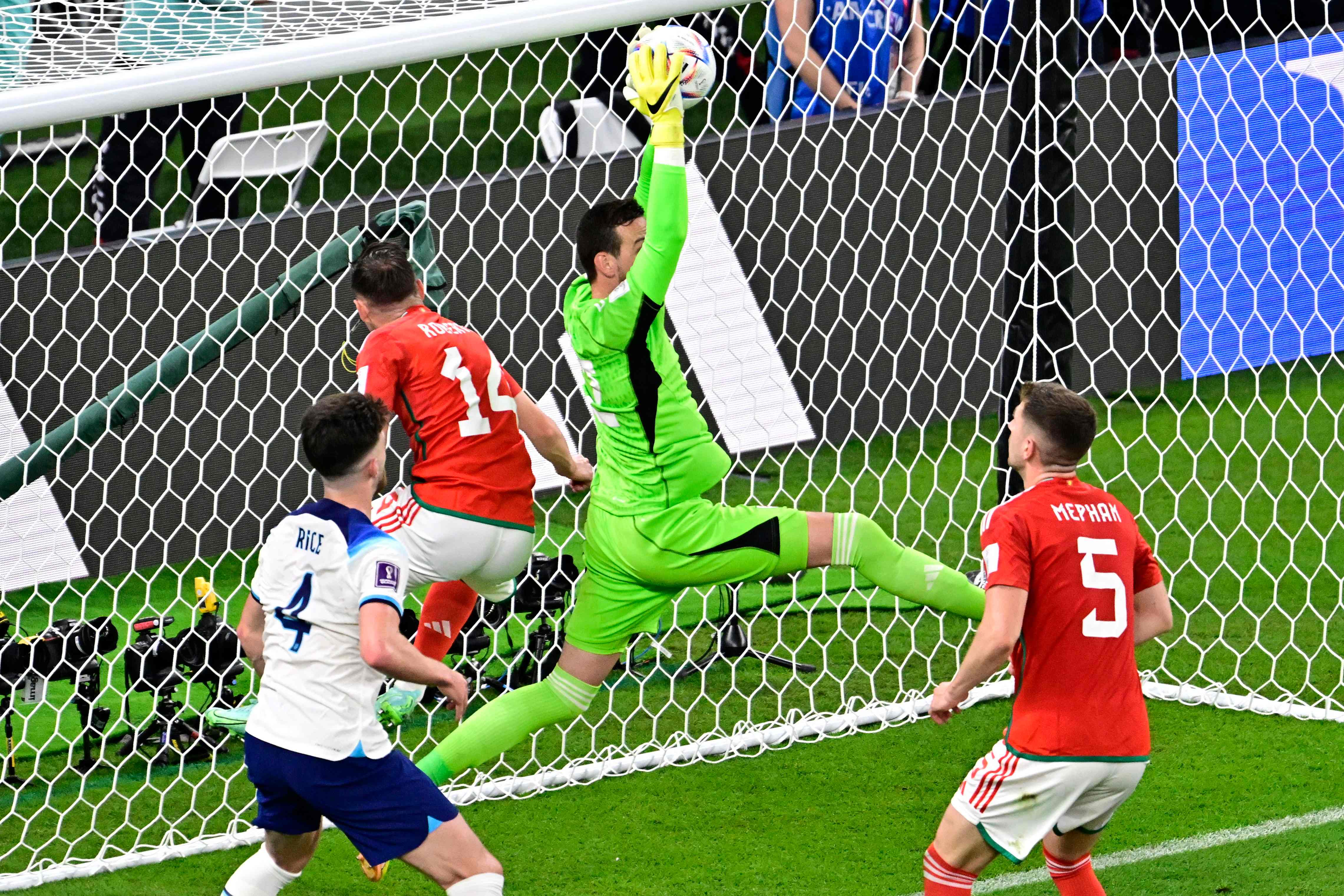 Laga Piala Dunia 2022 antara Inggris dan Wales.