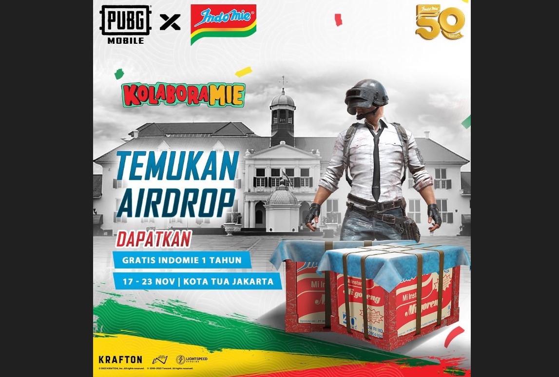 Kolaborasi antara PUBG Mobile dan Indomie