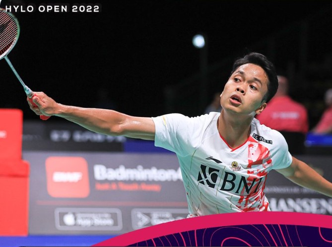 Tunggal putra Indonesia Anthony Sinisuka Ginting