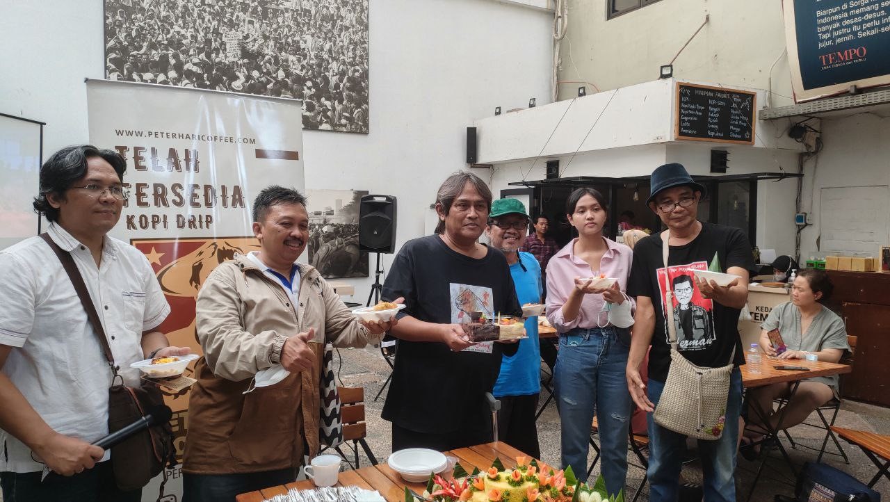acara softlaunching Peter Hari Coffee, di jakarta, Minggu (6/11)