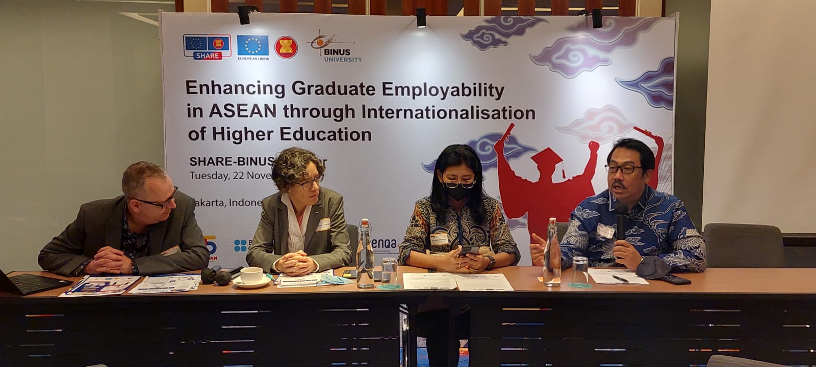 Seminar internasional Binus University bertema k Enhancing Graduate Employability in ASEAN through Internasionalisation of Higher Education 