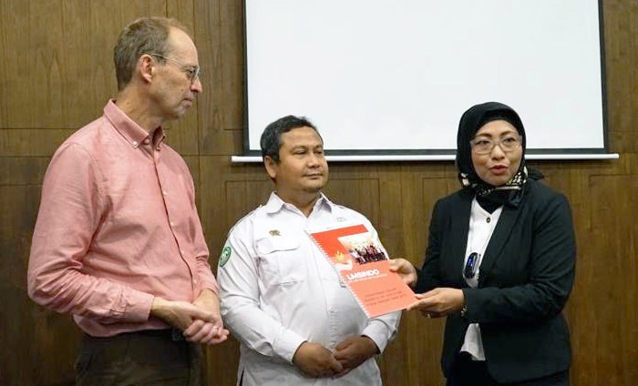 Direktur Polbangtan Bogor, Detia Tri Yunandar (tengah) membuka Diseminasi LMSINDO yang dihadiri Kapusdik Kementan, Idha Widi Arsanti