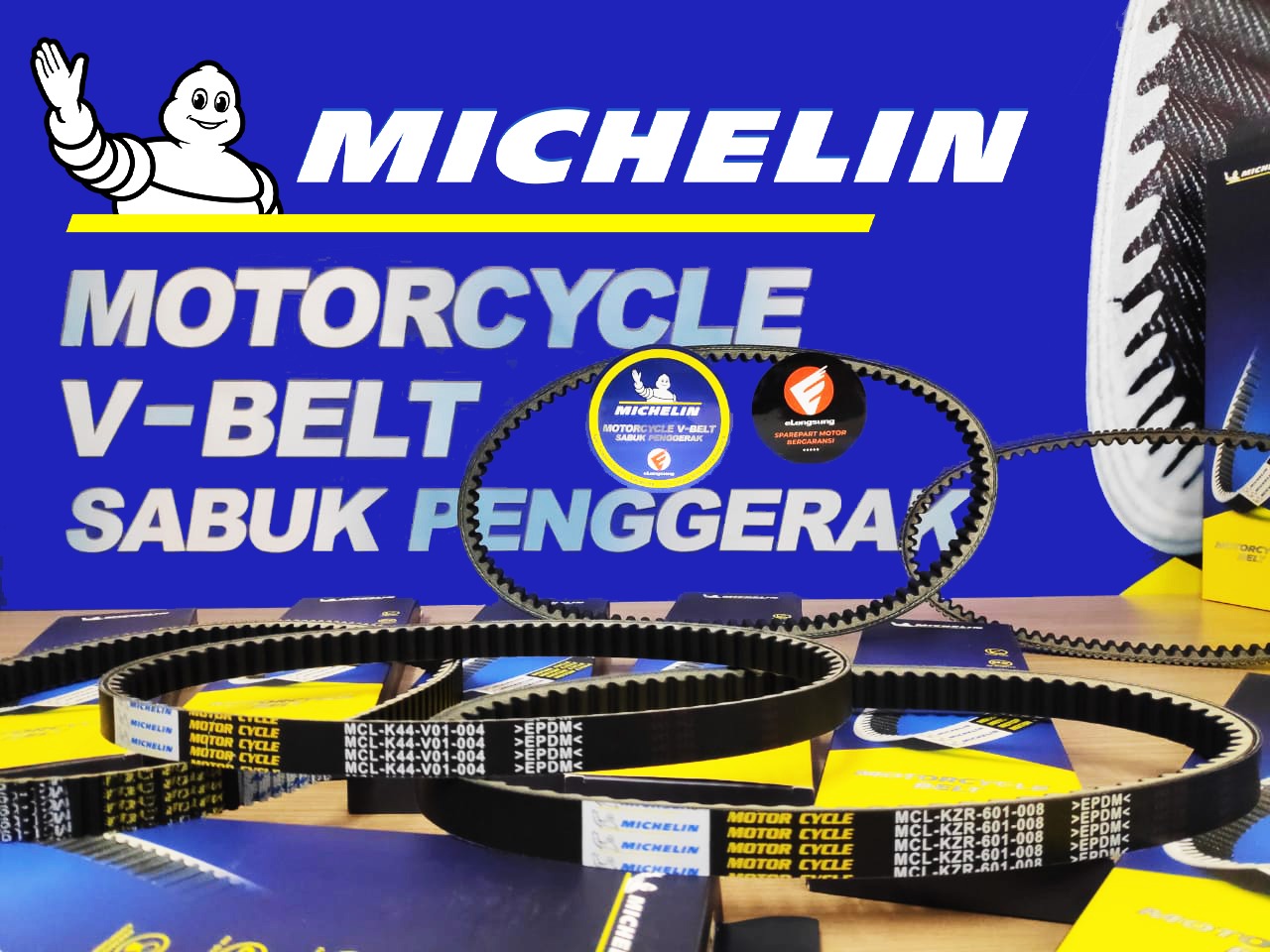 V-Belt Michelin yang kini didistribusikan eLangsung di Indonesia