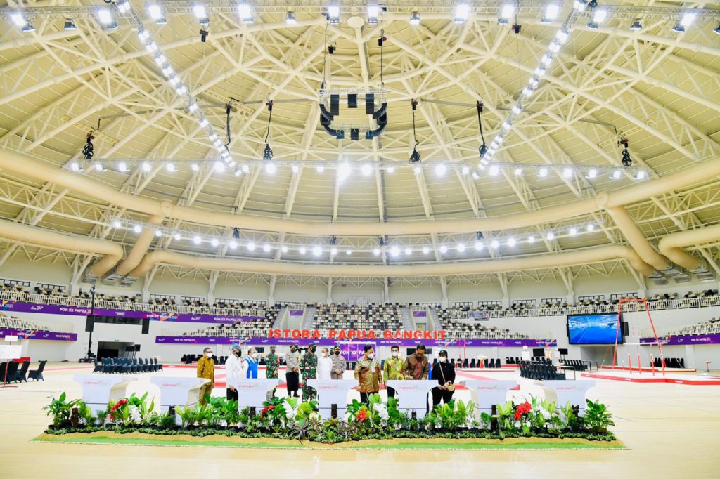 Presiden Joko Widodo saat meresmikan sejumlah arena PON Papua, beberapa waktu lalu
