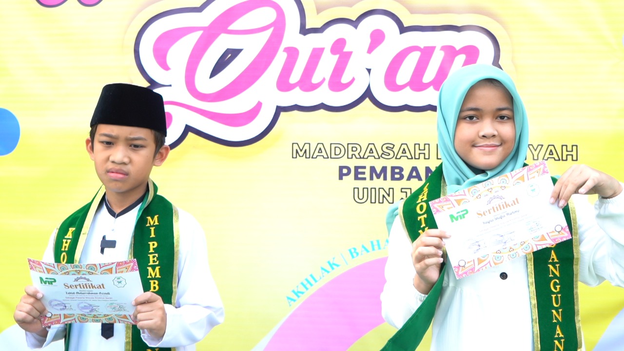 Madrasah Pembangunan UIN Jakarta mengadakan acara Wisuda Khotmul Quran untuk 234 siswa.