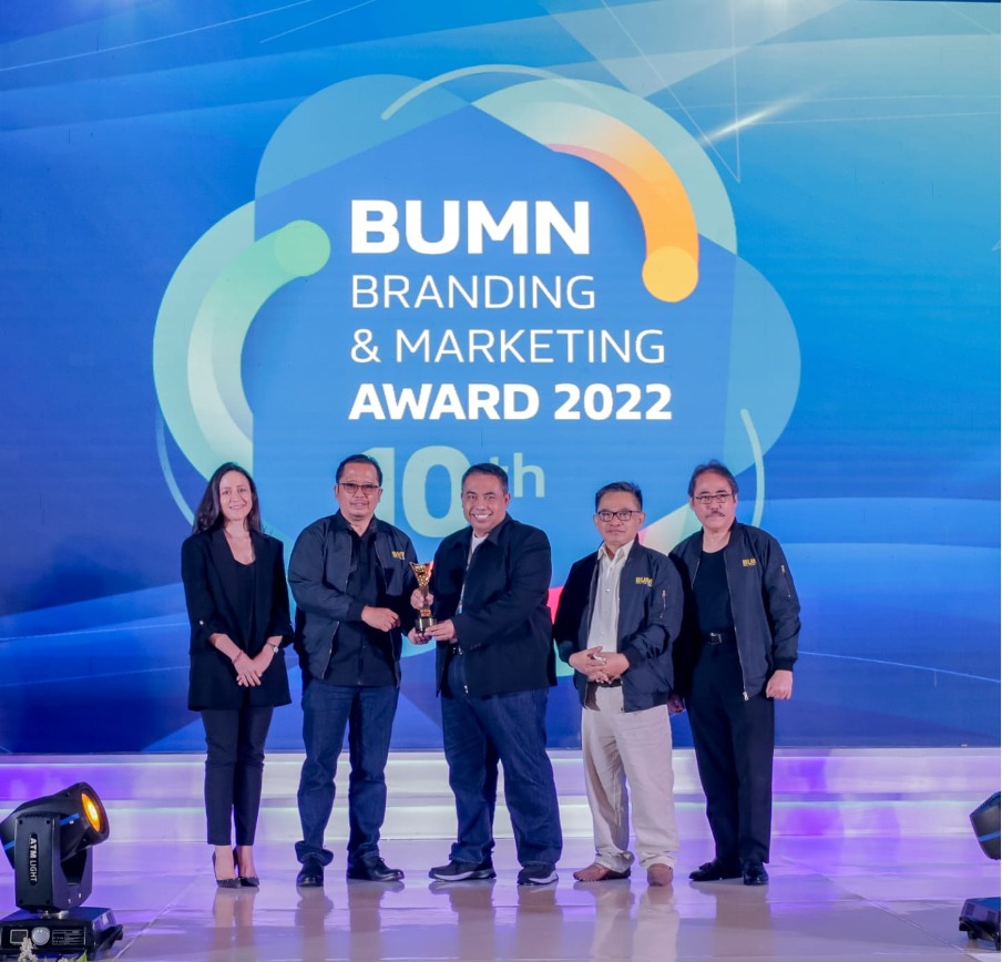 PTK raih 3 Penghargaan dalam  BUMN Branding and Marketing Award 2022.