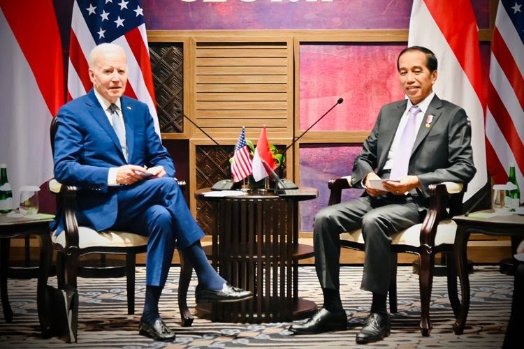 Pertemuan bilateral Presiden Indonesia Joko Widodo dengan Presiden Amerika Serikat Joe Biden