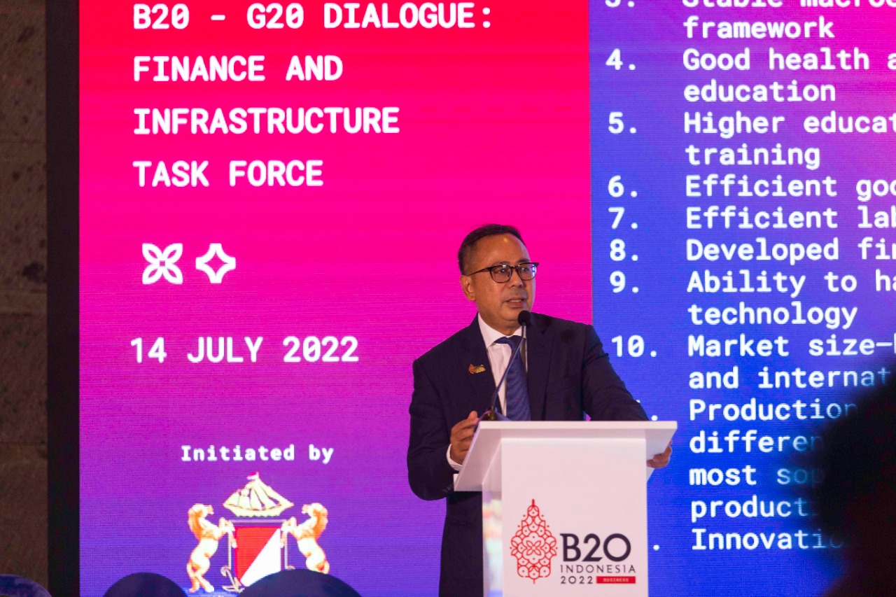 Chair B20 Finance & Infrastructure Task Force, Ridha Wirakusumah.