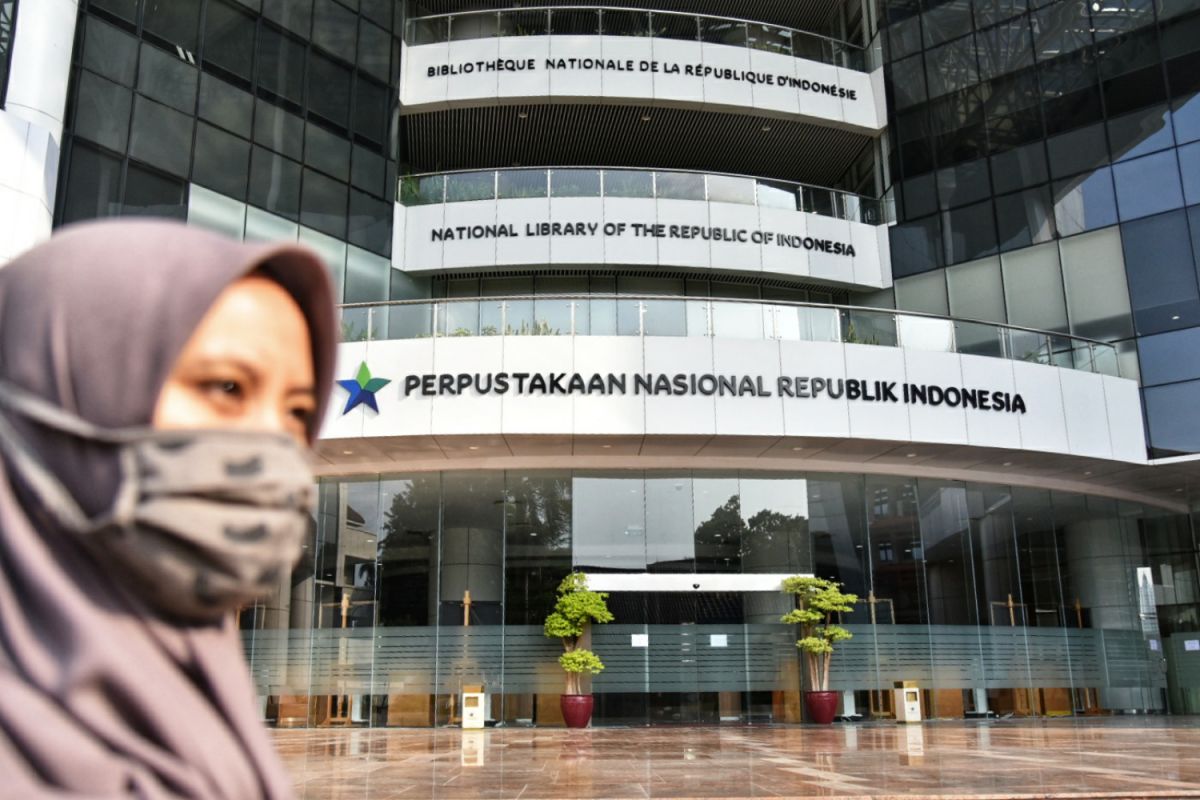 Gedung Perpustakaan Nasional di Jalan Medan Merdeka Selatan, Jakarta Pusat. 