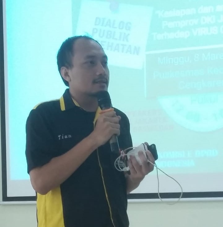 Ketua Relawan Kesehatan (Rekan) Indonesia DKI Jakarta, Martha Tiana Hermawan