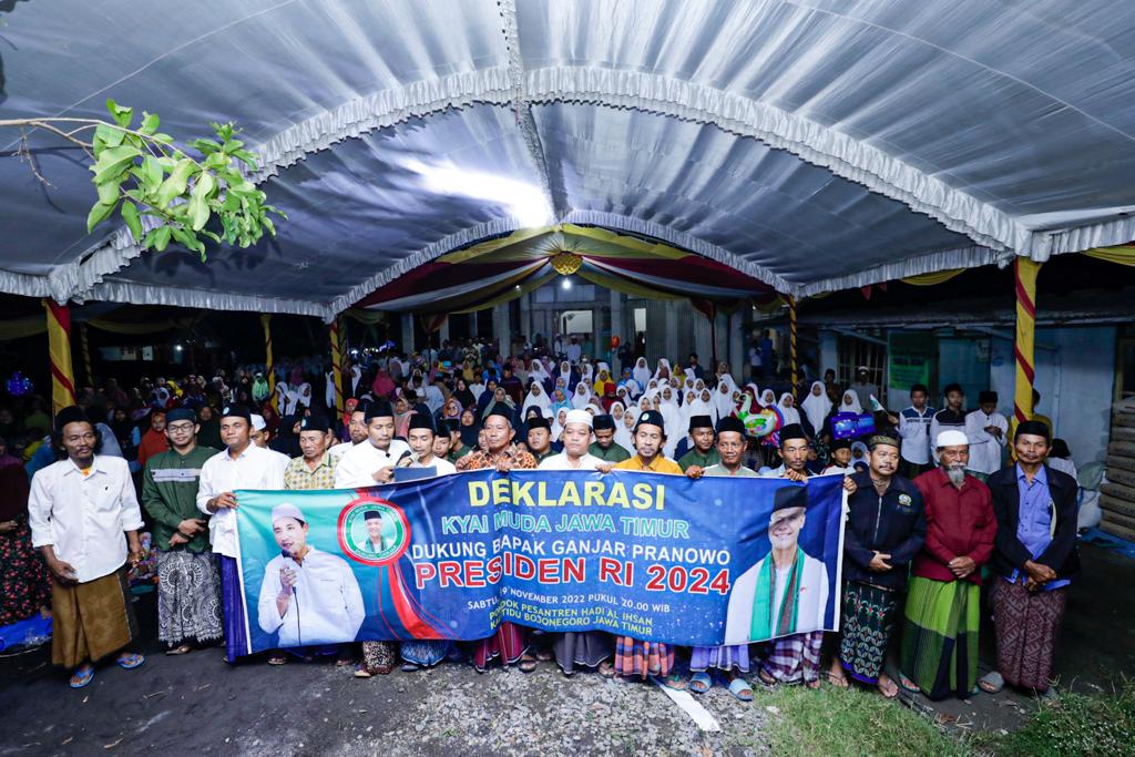 Komunitas Kiai Muda di Bojonegoro menyatakan dukungan mereka untuk Ganjar Pranowo menjadi Presiden RI 2024