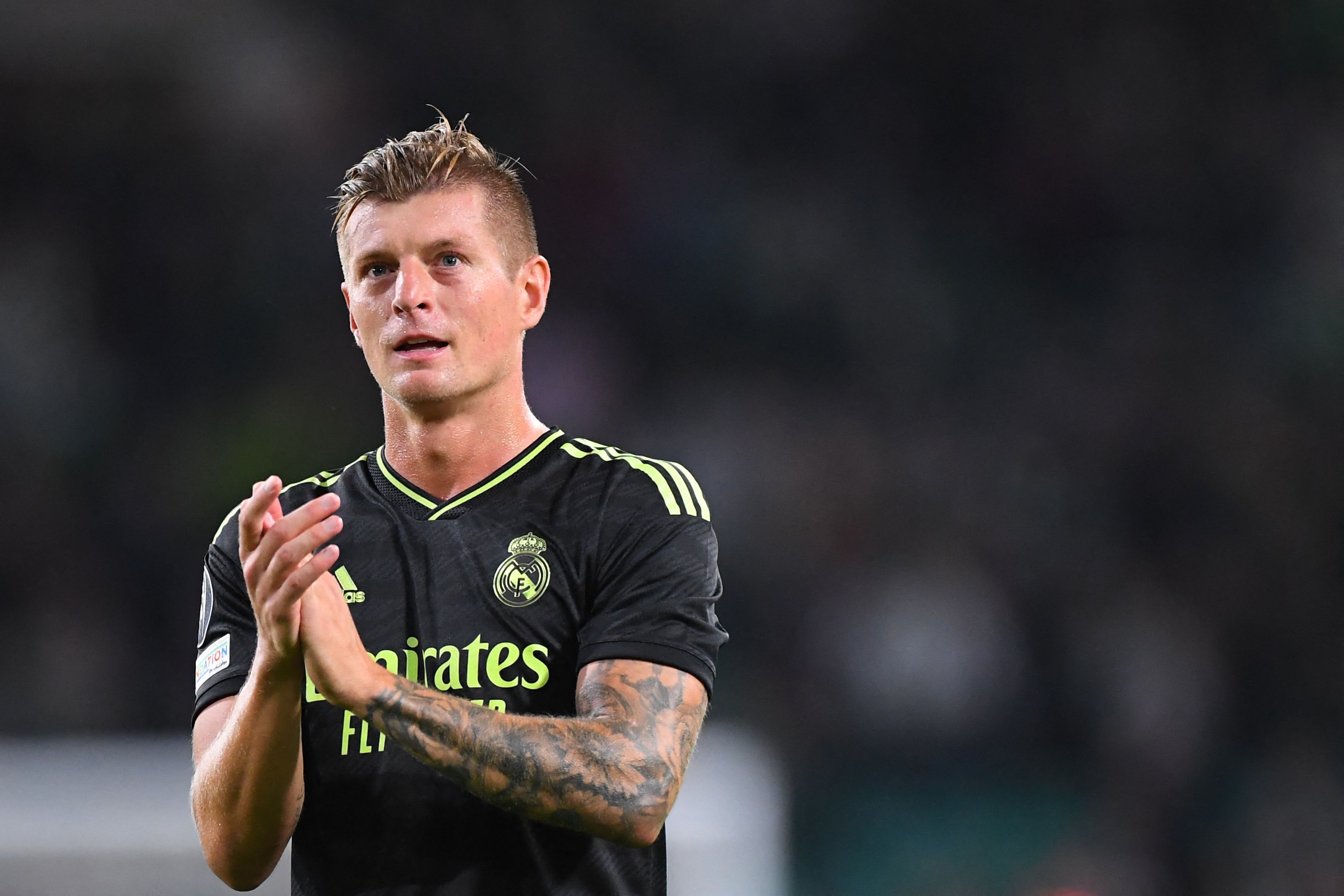 Gelandang Real Madrid Toni Kroos