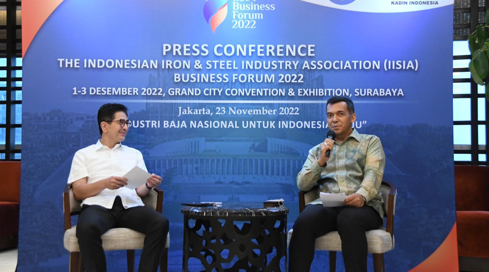 Konfrensi pers penyelenggaraan IISIA Business Forum (IBF) 2022, Rabu (23/11).