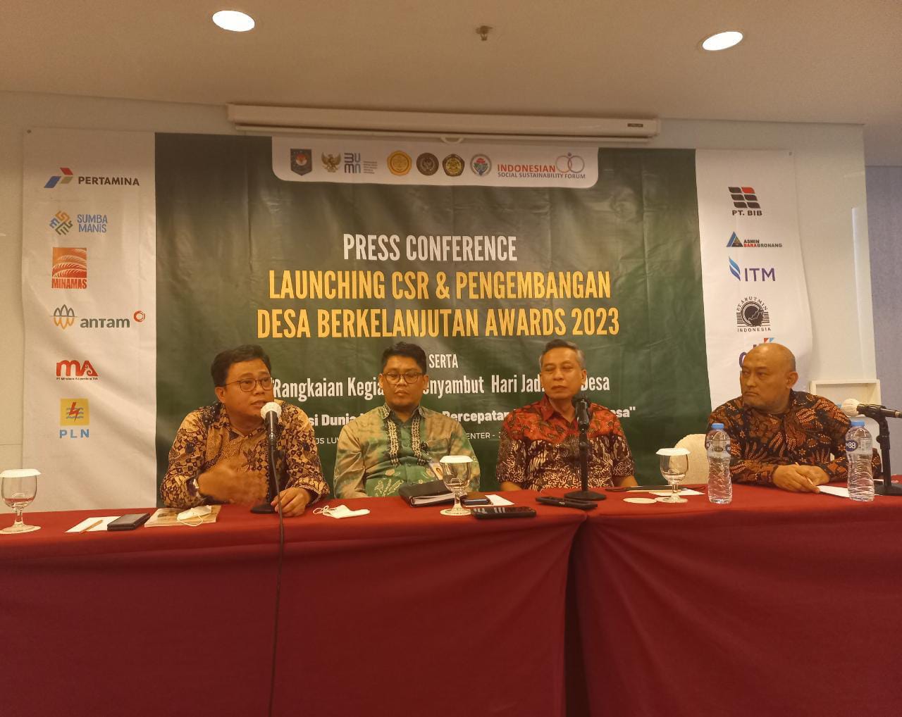 Peluncuran penyelenggaraan CSR dan Pengembangan Desa Berkelanjutan Awards 2023