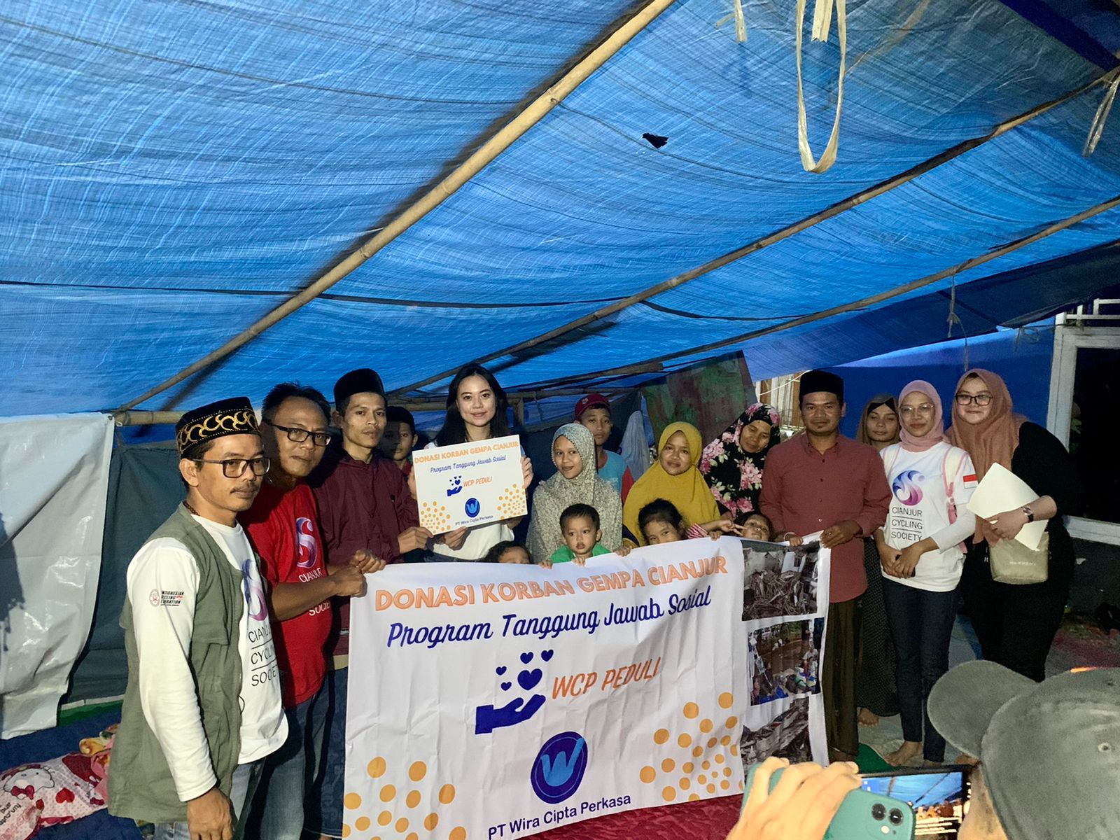 PT Wira Cipta Perkasa telah menyalurkan bantuan untuk korban gempa bumi di Cianjur, Jawa Barat, Senin (21/11).