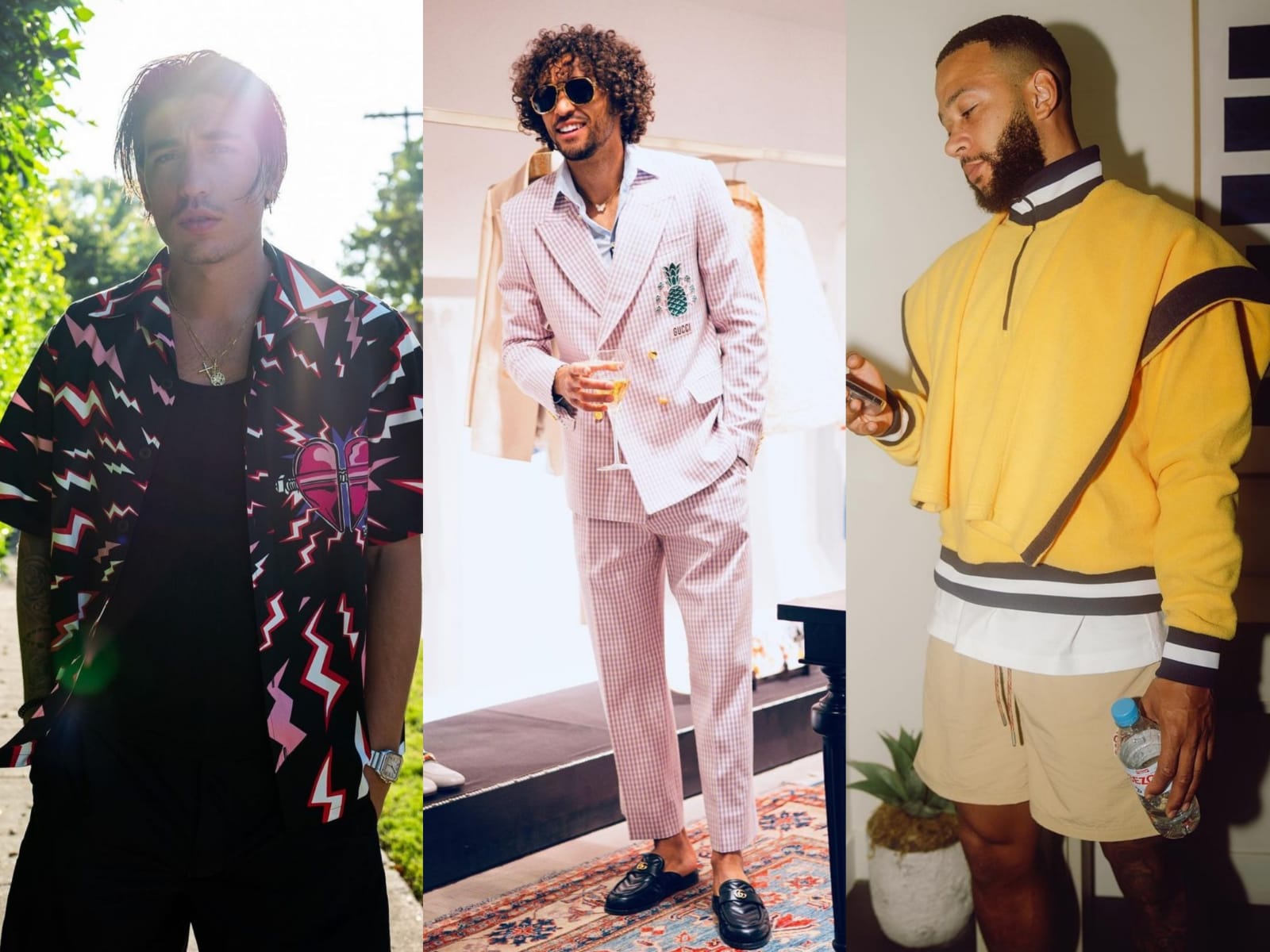 (Kiri-kanan): Hector Bellerin/ Dominic Calvert Lewin/ Memphis Depay