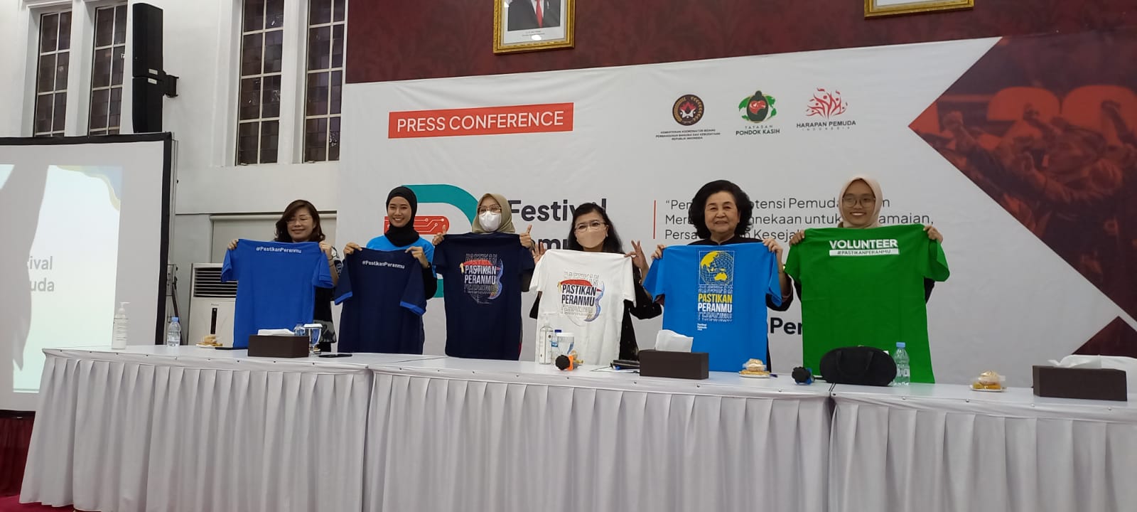  Konferensi Pers Bulan Pemuda 2022 yang digelar Kementerian Koordinasi Pembangunan Manusia dan Kebudayaan bersama para pemangku kepentingan