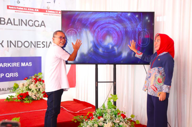 Peluncuran Digitalisasi Pasar Purbalingga.