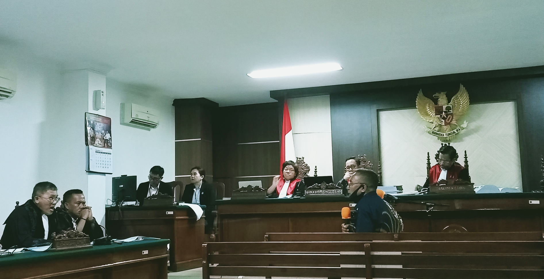 Suasana persidangan kasus HAM berat Pania di PN Makassar, Sulsel beberapa waktu lalu.