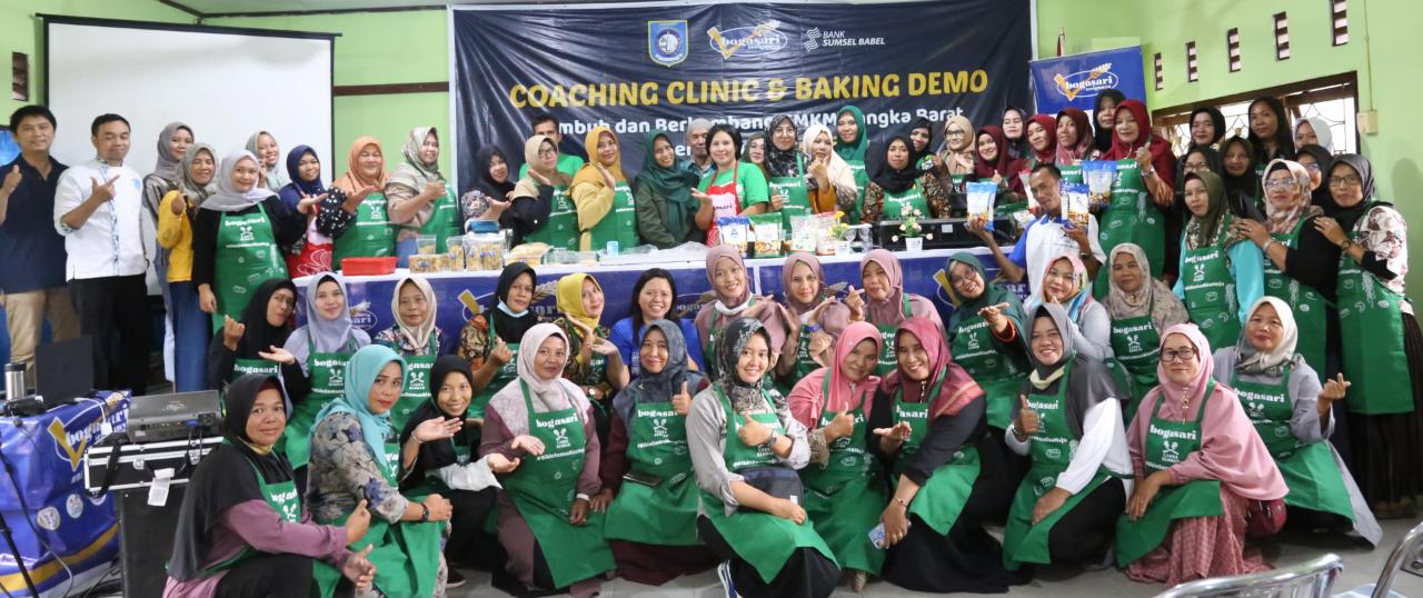 Para pelaku UKM di Bangka Barat antusias mengikuti pelatihan yang digelar Bogasari