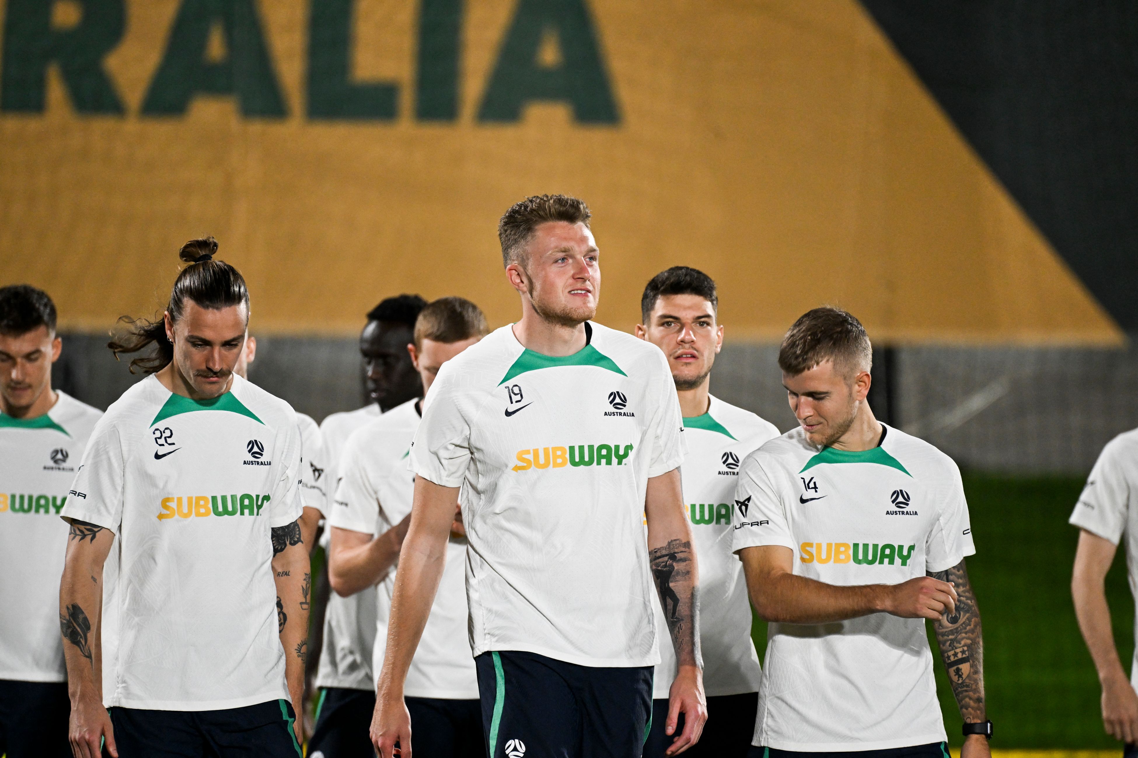 Sesi latihan timnas Australia