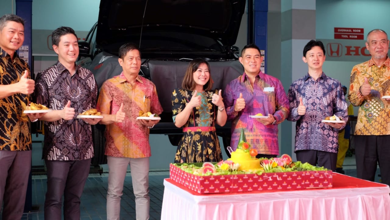 Acara pembukaan diler Honda Lampung Raya di Kabupaten Pringsewu, Jumat (25/11).