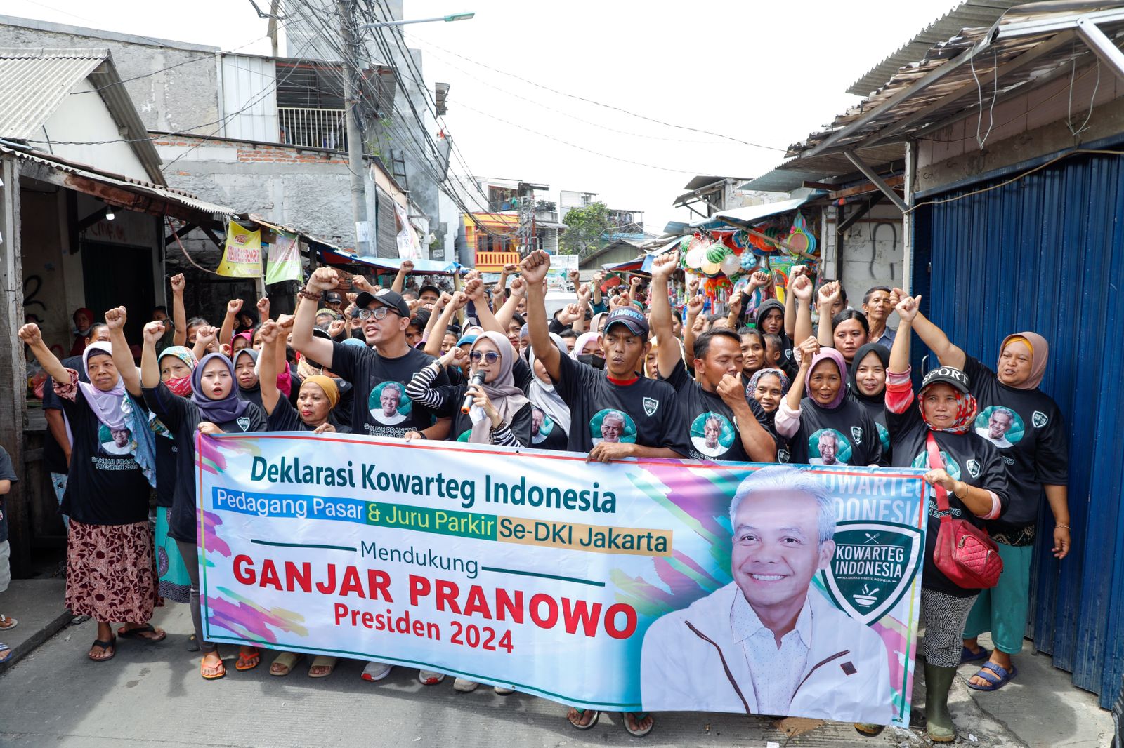 Kowarteg, Pedagang dan Juru Parkir se DKI Dukung Ganjar Presiden