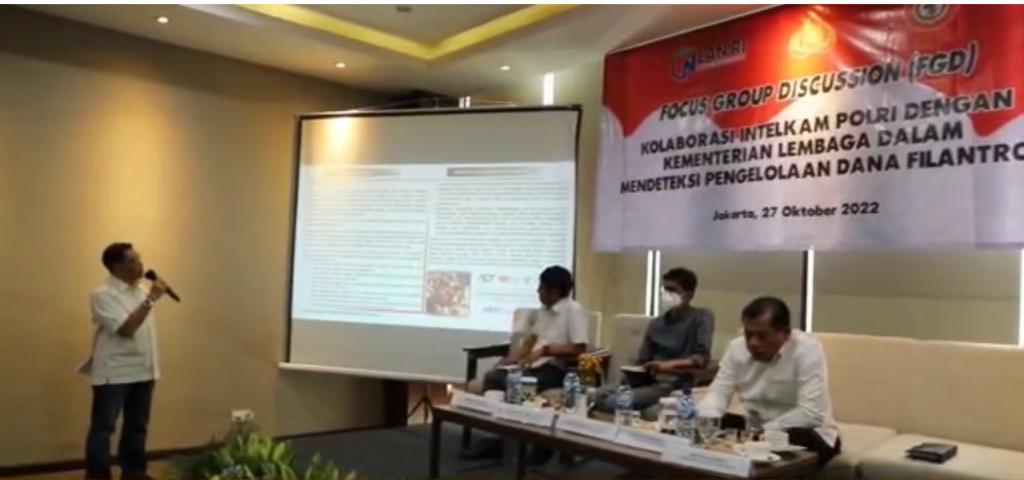 FGD dengan tema “Kolaborasi Intelkam Polri Dengan Kementerian Lembaga Dalam Mendeteksi Pengelolaan Dana Filantropi” di Jakarta.
